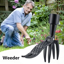 Standing Weeding Puller Metal Weed Puller Head Manual Vertical Weeding Digging Grass Shovel Garden Lawn Root Remover Weeder