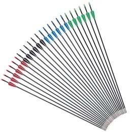 Bow Arrow 6/12/24pcs Fibreglass Arrows 31" Length for Recurve/Compound Bow Outdoor Hunting Shooting Archery Hunting Bow and ArrowHKD230626