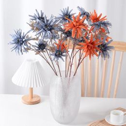 Decorative Flowers Simulated Flower Beauty Chrysanthemum Crab Claw Gift Decoration Silk Fake Bundle