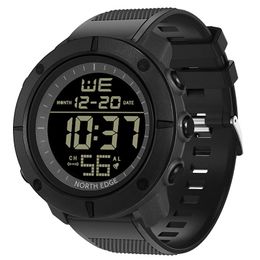 Watches Led Digital Sport North Edge Stopwatches Military Men's Watches 50 M Waterproof Multifunction Snooze Alarm Tank Smart Clock