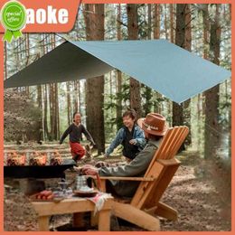 New Polyester Waterproof Tent Shade Versatile Sun Shelter Silver Coating Lightweight Garden Canopy Camping Supplies Sky Curtain