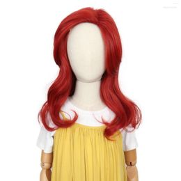 Synthetic Wigs Miss U Hair Long Wavy Red Cosplay Wig For Princess Women Girls Halloween Costume Party