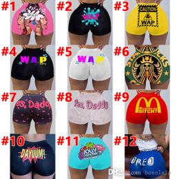 Sexy Women Shorts leggings Club Tight Printed Summer Designer Mini Short pants Fashion Party Plus Size Casual Clothing