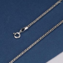 Chains Real Pure Silver Popcorn Necklace Men Women S925 Sterling Polishing Corn Male Classical Long Chain Jewelry