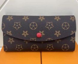 Porta carte di credito con pochette da donna alla moda Portafogli singoli in pelle PU Portamonete classico lungo da donna