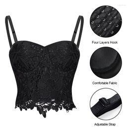 Bustiers & Corsets Waist Trainer Corset Steampunk Sexy Leather Gothic Clothing Corselet Top Burlesque Push Up Bras Women Bra Tops