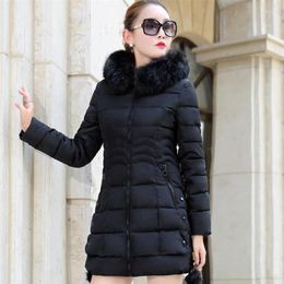 Women's Trench Coats Winter Cotton-Padded Jacket Female Coat Down Clothes Women Thick Girl Slim Outwear Parka106