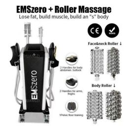 Factory price EMS Sculpt and Toned with EMSZERO Slim Machine 14 Tesla 2in1 HIEMT Roller Muscle Building Stimulator