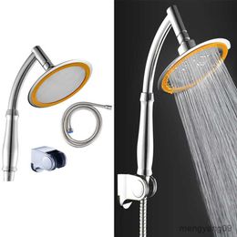 Bathroom Shower Heads Inch High Pressure 360 Adjustable Large Round Big Rainfall Sprayer Bathroom Held Shower Head R230627