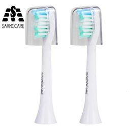 Toothbrush Sarmocare Toothbrushes Head for S100 S200 Ultrasonic Sonic Electric Replacement Heads Brush 230627