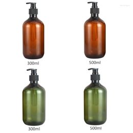 Storage Bottles 300ml 500ml Empty Pump Bottle Dispenser Essential Oil Refillable Body Soap For Shampoo And Conditioner