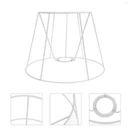 Chandeliers Shade Lamp Light Ring Hanging Cover Lampshade Support Iron Cage Bulb Frame Wire Reducer Guard Adaptor Holder Metal Hallway Shell