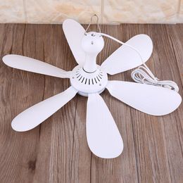 Other Home Garden Silent 6 Leaves USB Powered Ceiling Canopy Fan with Remote Control Timing 4 Speed Hanging Fan for Camping Bed Dormitory Tent 230626