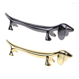 Dinnerware Sets Zinc Alloy Lovely Dog Chopsticks Stand Rack Spoon Fork Knife Rest Storage Table Holder Decoration Party Supplies Gift