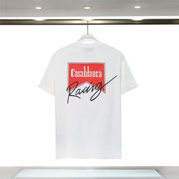 Designer's seasonal new American hot selling summer T-shirt for men's daily casual letter printed pure cotton top CTJU