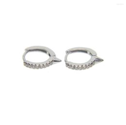 Stud Earrings Fashion Real 925 Silver Circular Dot With Colour Plated For Women Authentic Original Jewellery Gift