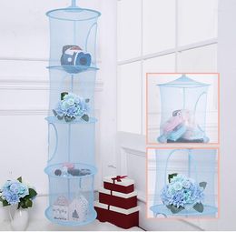 Storage Boxes 4 Shelf Multi-function Hanging Bag Toy Organiser Toys Net Closet Tools