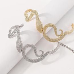 Choker Gothic Entwined Snakes Necklace For Women Fashion Men Gold Colour Metal Punk Jewellery Statement Party Pendant Charm Gift