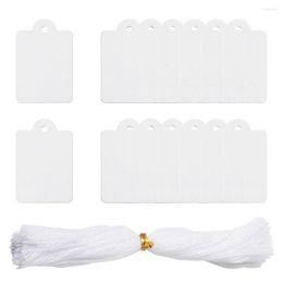 Jewelry Pouches Price Label Tags String Tie White Blank Tag For Display Watch Paper Rectangular 45x28mm