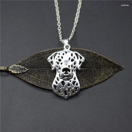 Pendant Necklaces Elfin Trendy Dalmatian Gold Color Silver Dog Jewellery Women Men