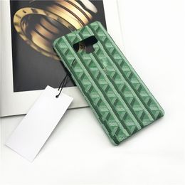 Designer Leather Cell Phone Cases for Samsung S23 S22 S21 S20 Plus Ultra S10 5G Note 20 Apple iPhone 14 13 12 11 Pro Max Luxury Mobile Back Covers Shells Fundas Coque Green