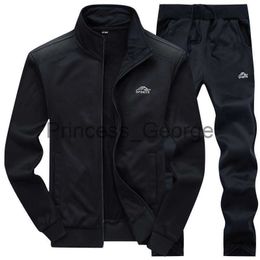 Men's Tracksuits Tracksuits Men Polyester Sweatshirt Sporting Fleece 2022 Gyms Spring Jacket Pants Casual Men's Track Suit Sportswear Fitness x0627