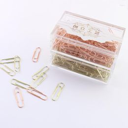 Chuangzhong Rose Gold Fashion Paper Clip Electroplating Imitation Super Bright 70/150PCS