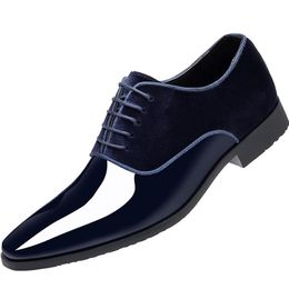 Boots 2022 Men's Formal Business Leather Shoes Light Men's Single Shoes Low Top Pointed Toe Wedding Groom Shoes Men Dress Shoes