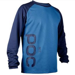 Cycling Shirts Tops POC MTB DH Men's Racing Long Sleeve Shirt Motorcycle Mtb Jersey Motocross Cycling Off Road Dirt Bike Riding 230627