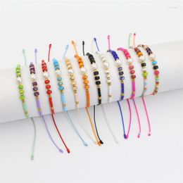 Strand Boho Thin Small Imitation Pearl MIYUKI Beads Bracelet Vintage Summer Jewellery Pulseras Handmade Rope Luxury Braclet Wholesale