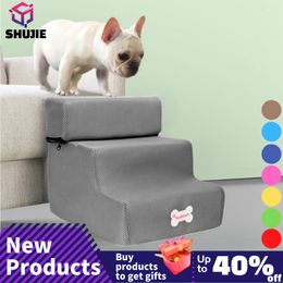 Other Dog Supplies House Stairs Pet 3 Steps for Small Cat Ramp Ladder Antislip Removable Dogs Bed 230626