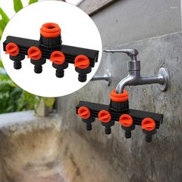 Watering Equipments Garden Irrigation Tools 4-way Tap Hose Splitter Drip Manifold Fittings Pipe Connector Set Adapter Faucet Quick Thread