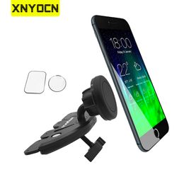 Xnyocn Magnetic Phone Holder Car CD Slot Cellphone Support 360° Rotation Magnet Stand For iPhone 11 13 Pro Max Xiaomi Smartphone