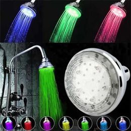 Bathroom Shower Heads Spray Modes Romantic LED Handheld Shower Head Automatic Colour Changing 360 Rotatable Shower Head Bathroom Accessories R230627