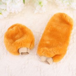 Steering Wheel Covers Car Sleeve Set Woman Suit Fluffy Protector Cover Women's Sunflower