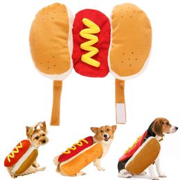 Clothing Pet Funny Costume Clothes Hot Dog Dress Up Cute Cat Puppy Outfit for Small Medium Dogs Dachshund Halloween Party Cosplay Gift