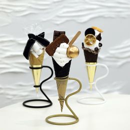 Ice Cream Tools Cone Holder Display Stand Popcorn Reusable Restaurant Sushi Hand Rolls Sweets Shop Party Birthday Wedding With Base 230627