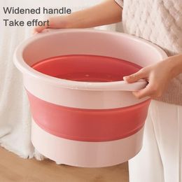 Foot Care Foldable Footbath Basin Soak Tub Pedicure Feet Massager Creative Bath Kitchen Accessories Drop 230626