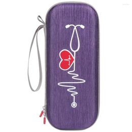 Storage Bags Bag Carrying Case For 3M Littmann Classic Iii Stethoscope Protect Pouch Sleeve Box Protection Case(Purple)