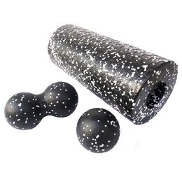 Yoga Blocks Hollow Yoga Roller Massage Peanut Ball Set EPP Fitness Foam Column For Back Pain Legs Hip Deep Tissue Stretching Muscle Relax 230626