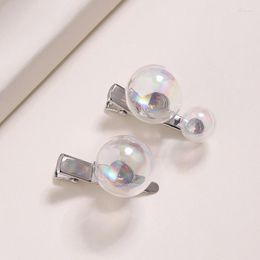 Hair Clips Bubble Clip For Women Lustrous Metal Hairpins Duckbill Hairclips Fashion Y2K Pin Barrettes Side Bangs