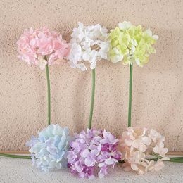 Dried Flowers 1pc Artificial Hydrangea Flower Head for Wedding Birthday Party Decoration DIY Garland Wall Photography Background