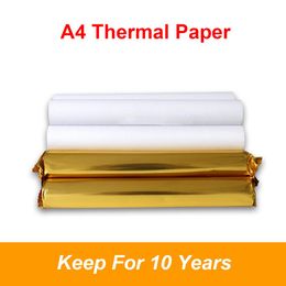 Roll 10rolls A4 Thermal Printing Paper Roll 210*30mm Lasting for 10 Years Quickdry Perfect for Picture Receipt Memo Webpage Printing