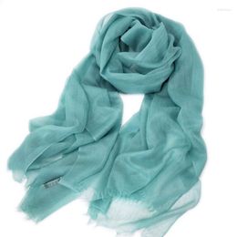 Scarves Big Size Fashion Goat Cashmere Women Solid Color Thin Scarfs Shawl Pashmina 100x240cm Small Tassel