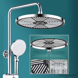 Bathroom Shower Heads Large Inch Rainfall Shower Head Bathroom High Pressure Rain Shower Heads Adjustable Top Showerhead Accessories R230627