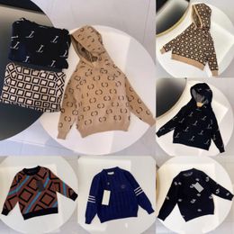 Toddlers kids sweater hoodie clothes baby Designer pullover kid hoodies for boys girls knitted long sleeve oversized letter fashion style
