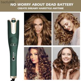 Professional Hair Curler Rotating Curling Iron Wand with Tourmaline Ceramic Anti-scalding Insulated Tip Waver Maker Styling Tool L230520