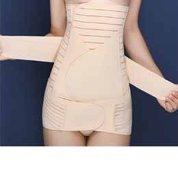 Other Maternity Supplies Women Postpartum Belt 3pcs/Set Caesarean For Slim Waist Cinchers Breathing Corset Skin Colour Khaki Recovery Girdle 230626