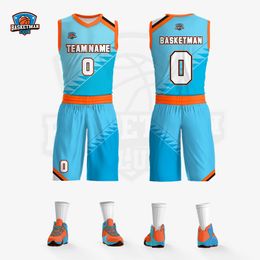 Breathable Quick-Drying Factory Direct Sales New Basketball Wear Custom Suit Mens and Womens Team Uniform Adult and Children Basketball Trai