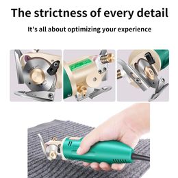 Scharen Industrial Electric Round Scissors Cloth Cutter Fabric Cutting Machine Shear Fabric Cutting Tools For Leather Cloth